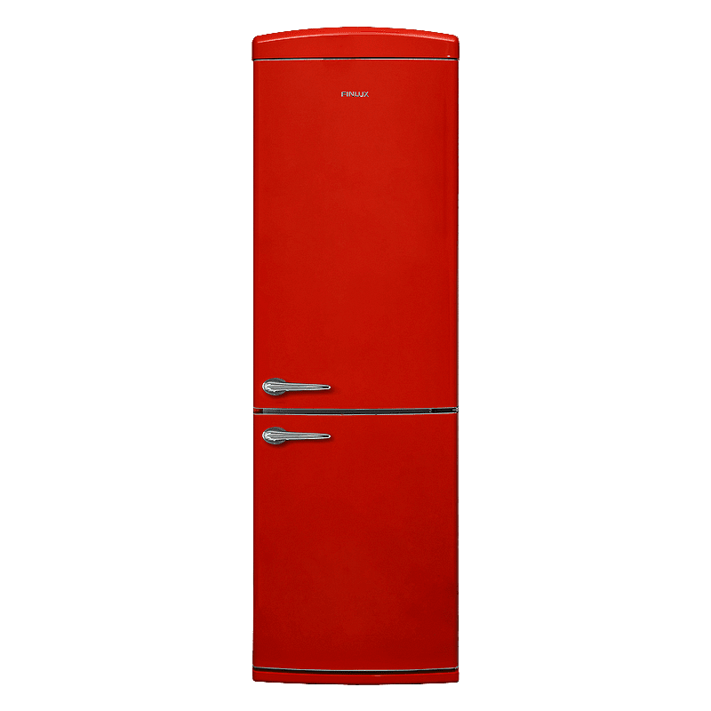Хладилник с фризер Finlux FXCARE 37301 RED*** , 331 l, F , No Frost , Червен Изображение