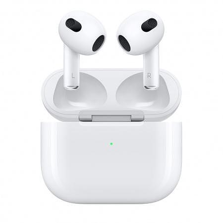 Слушалки с микрофон Apple Airpods (3rd Gen) w Lightning Charging Case mpny3 , TWLS , Bluetooth Изображение
