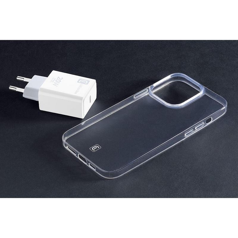 Зарядно устройство Cellularline USB-C 20W + калъф за iPhone 14 Pro Max