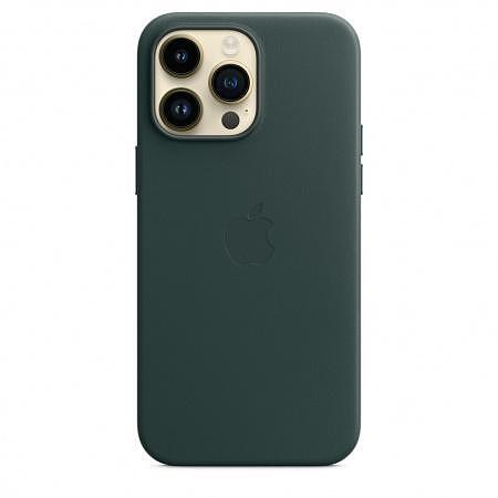 Калъф Apple iPhone 14 Pro Max Leather Forest Green mppn3 Изображение