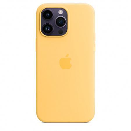 Калъф Apple iPhone 14 Pro Max Silicone Sunglow mpu03 Изображение