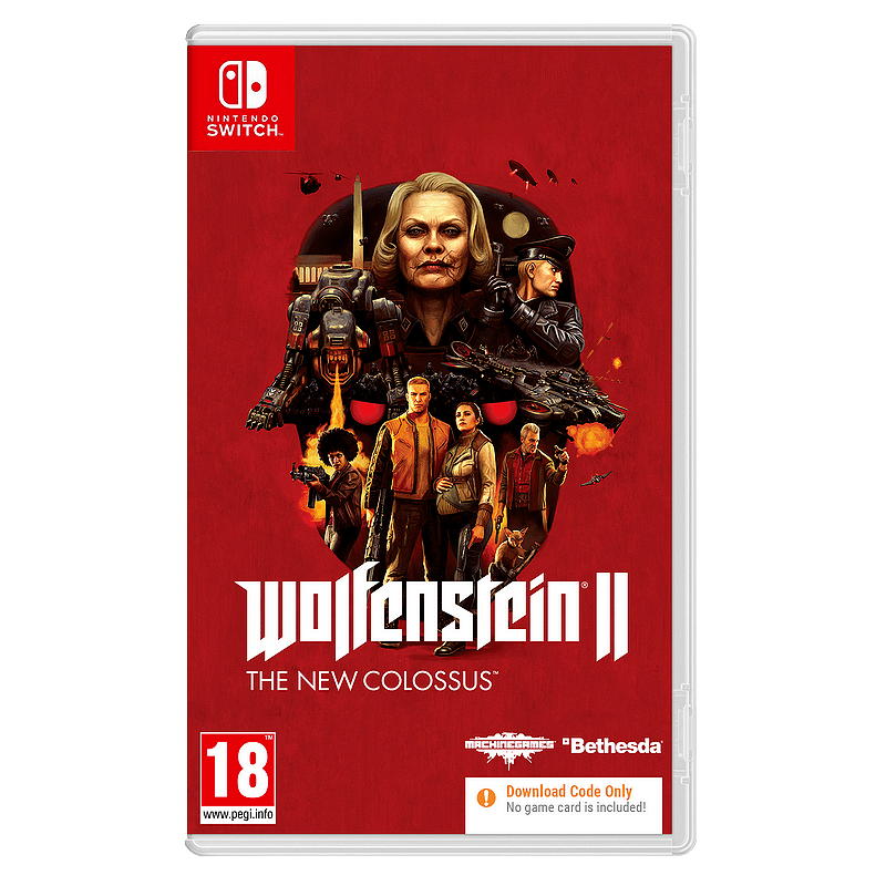 Игра Wolfenstein 2 The New Colossus - Код в Кутия (NSW) Изображение
