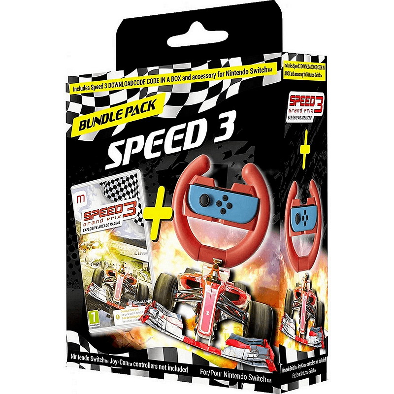 Конзола - аксесоар MINDSCAPE Speed 3 Grand Prix + Wheel - Код в кутия (NSW) Изображение