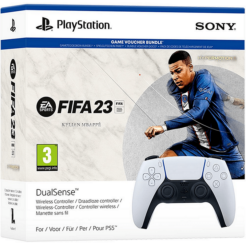Джойстик PlayStation DualSense + FIFA 23 - Код в кутия (PS5) Изображение