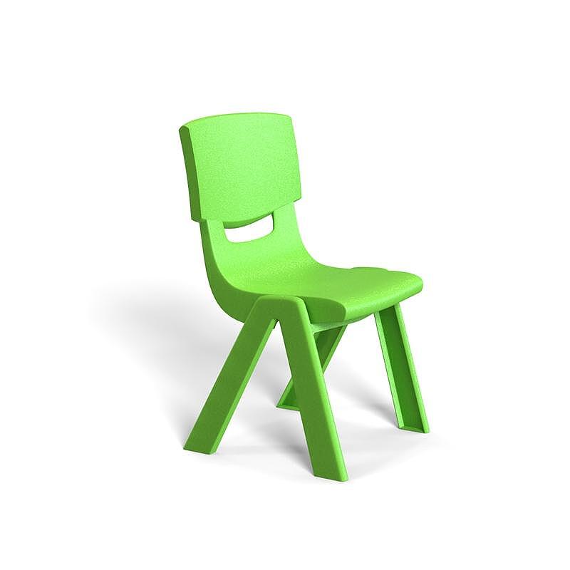 RFG Детски стол Chico, пластмасов, с облегалка, зелен, 41 х 35 х 62 cm Изображение