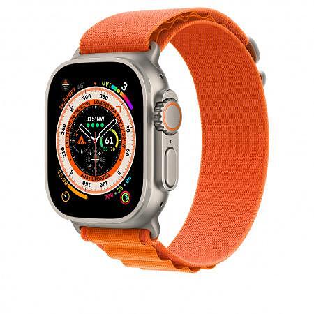 Каишка Apple Watch 42/44/45/49 Orange Alpine Loop M mqe03