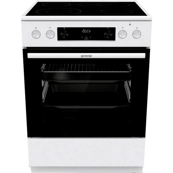 Готварска печка (ток) Gorenje GECS6C70WPA , Керамични , Бял Изображение