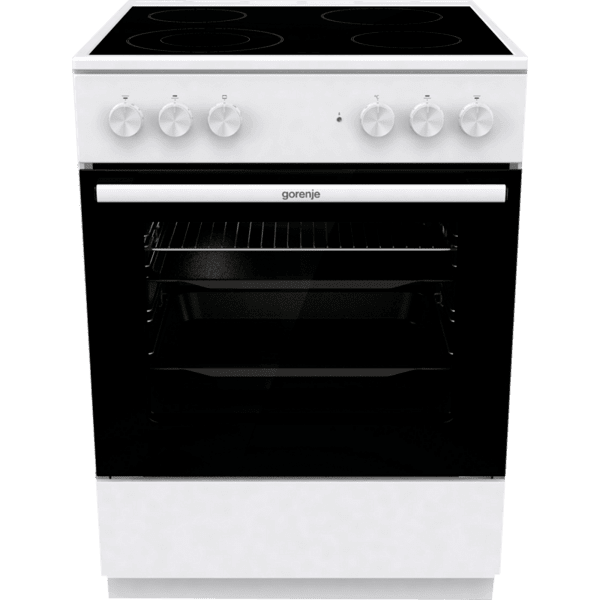 Готварска печка (ток) Gorenje GEC6A41WC , Бял , Керамични Изображение