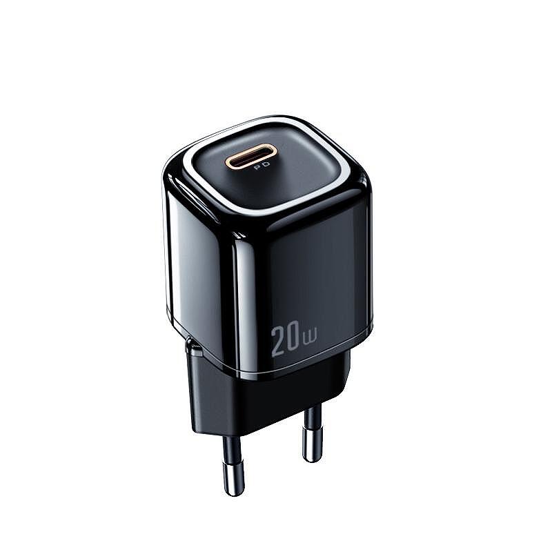 Зарядно устройство Xmart PD 220V USB-C 20W черно Изображение