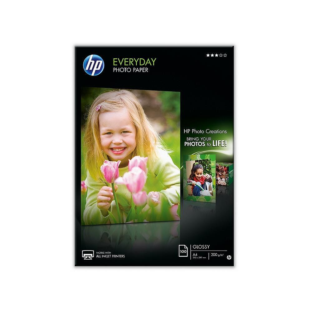 HP Everyday Glossy Photo Paper-100 sht/A4/210 x 297 mm Изображение