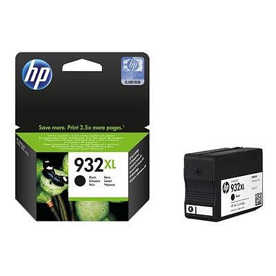 HP 932XL Black Officejet Ink Cartridge Изображение