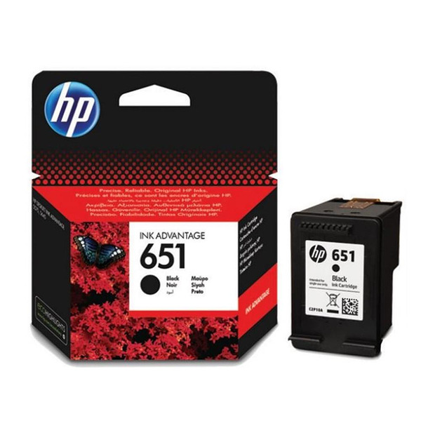 HP 651 Black Ink Cartridge Изображение