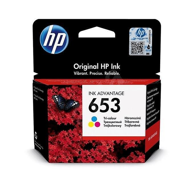 HP 653 Tri-color Original Ink Advantage Cartridge Изображение