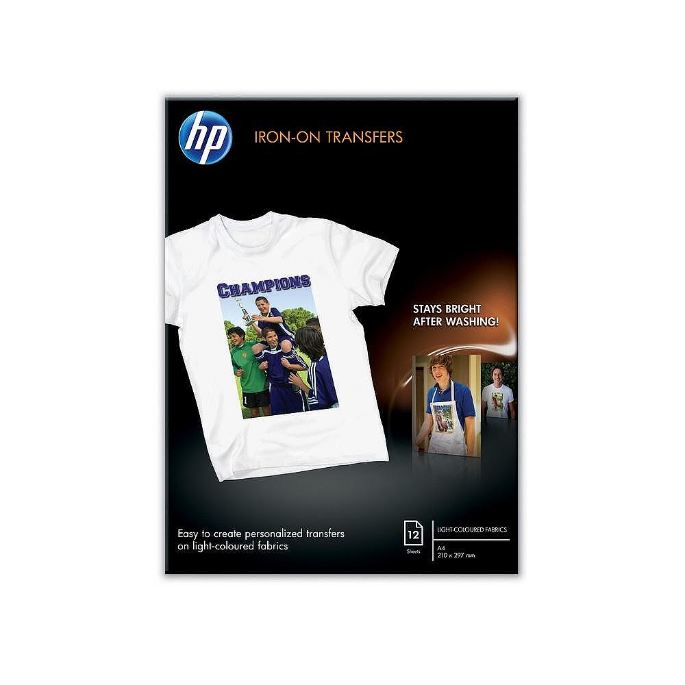HP Iron-on Transfers-12 sht/A4/210 x 297 mm Изображение