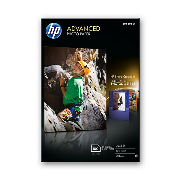 HP Advanced Glossy Photo Paper-100 sht/10 x 15 cm borderless Изображение