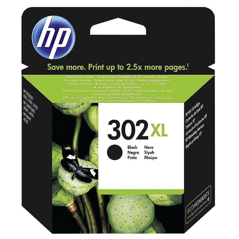 HP 302XL High Yield Black Original Ink Cartridge Изображение