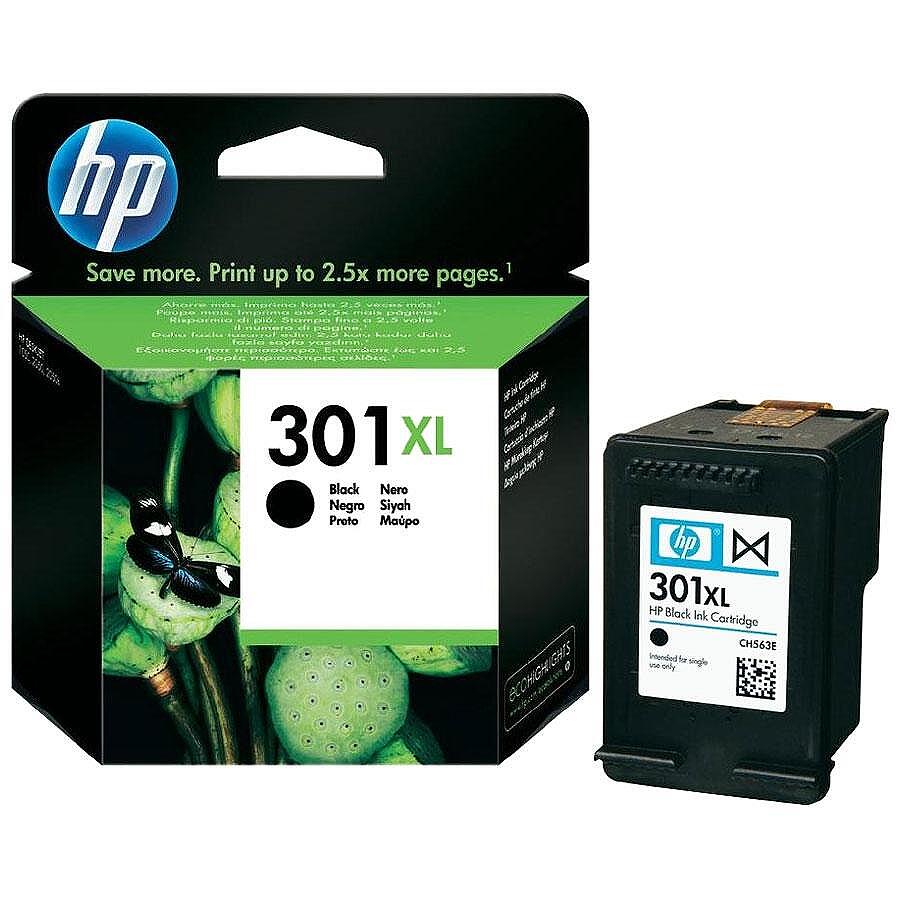 HP 301XL Black Ink Cartridge Изображение