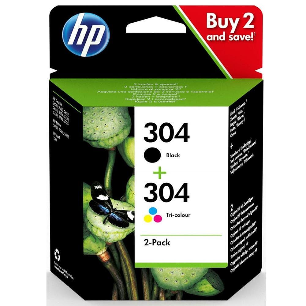 HP 304 Ink Cartridge Combo 2-Pack Изображение