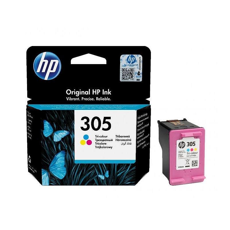 HP 305 Tri-color Original Ink Cartridge Изображение