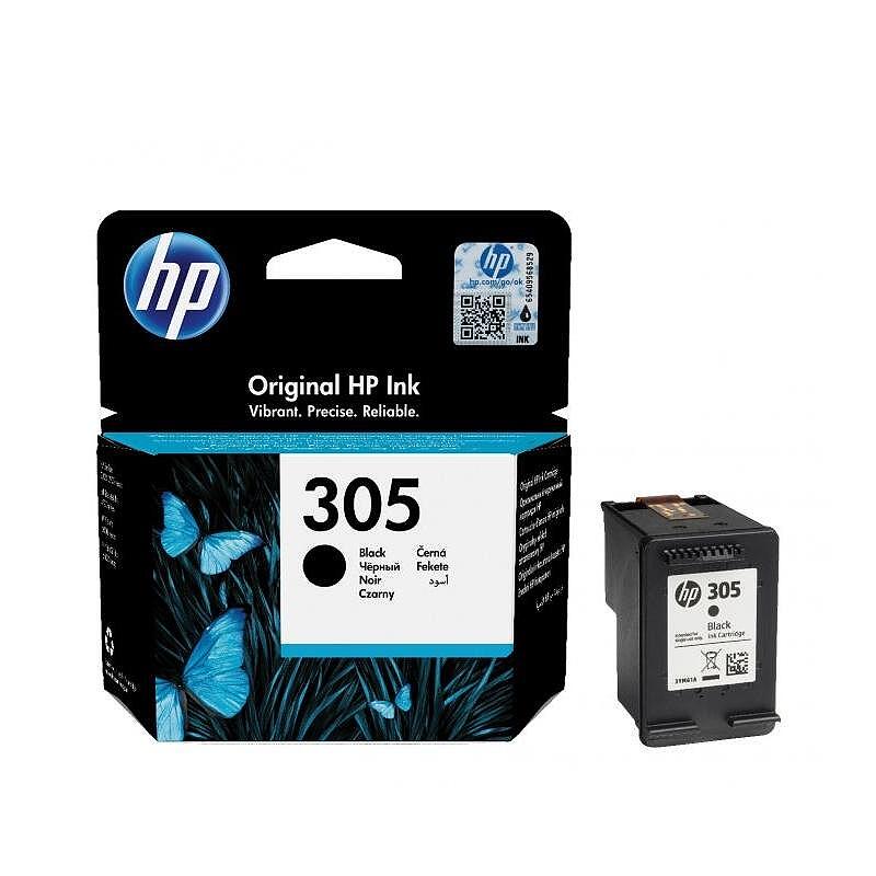 HP 305 Black Original Ink Cartridge Изображение