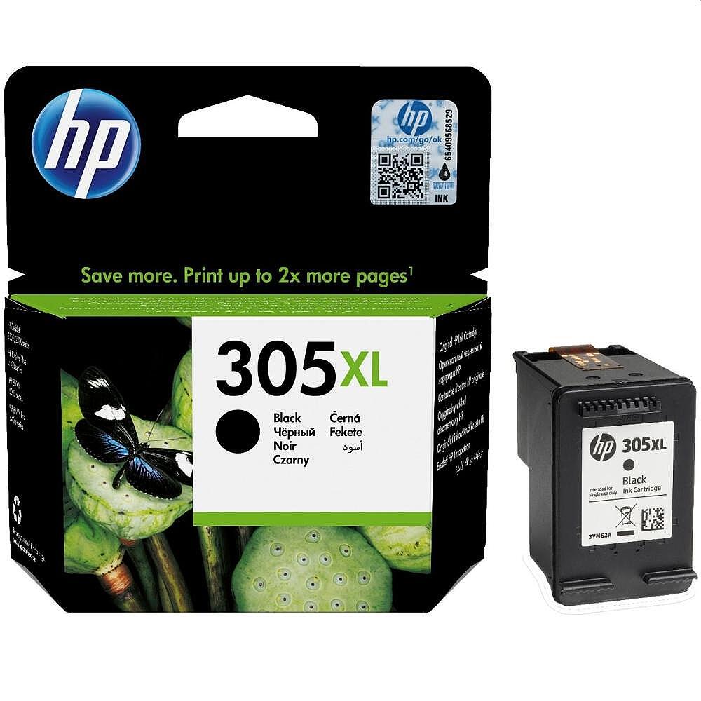 HP 305XL High Yield Black Original Ink Cartridge Изображение