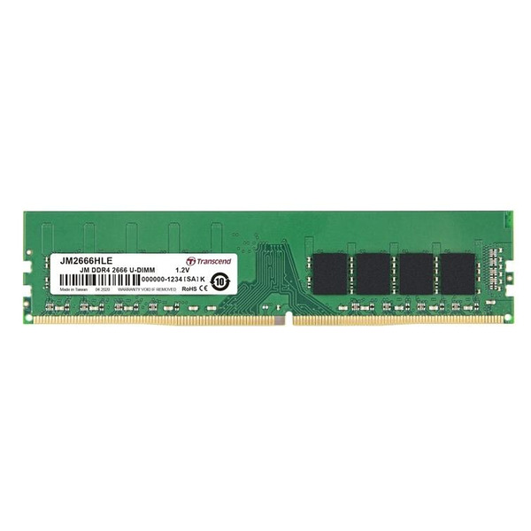 Transcend 16GB JM DDR4 2666Mhz U-DIMM 1Rx8 2Gx8 CL19 1.2V Изображение