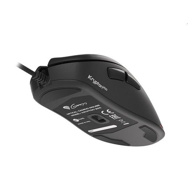 Genesis Gaming Mouse Krypton 200 Silent Optical 6400 DPI With Software Black Изображение