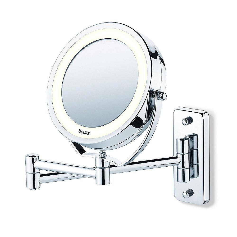 Beurer BS 59 Illuminated mirror,wall-mounted/standing , 8 LED light, 5 x zoom, 2 swivering mirrors, 11 cm Изображение