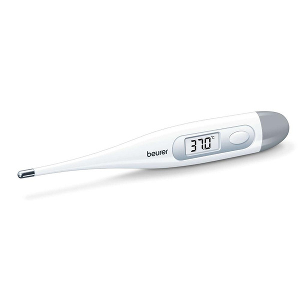 Beurer FT 09/1 clinical thermometer, Contact-measurement technology, Display in °C, Protective cap; Waterproof, white Изображение