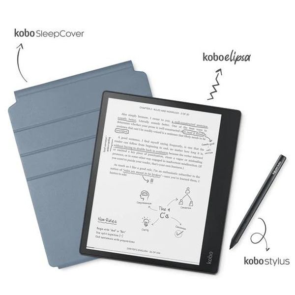 Kobo Elipsa e-Book Reader Pack|E Ink Carta 1200 touchscreen 10.3 inch + Stylus and SleepCover Изображение