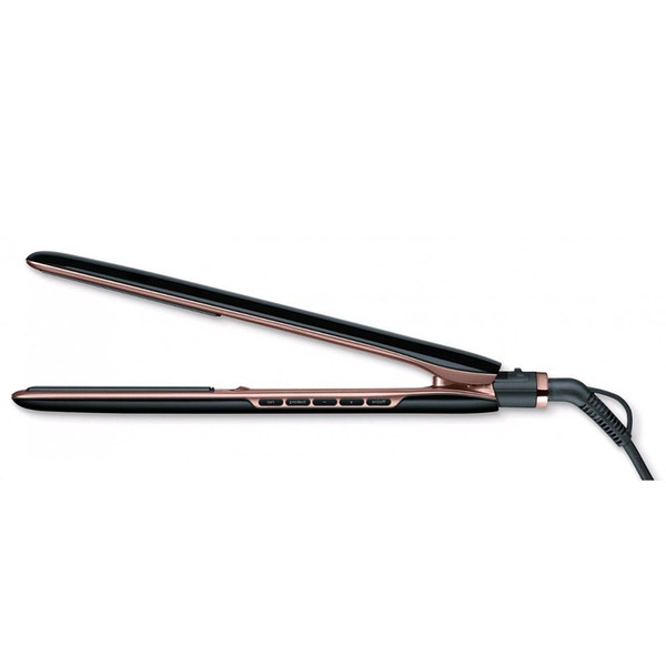 Beurer HS 80 Hair straightener,triple ionic function, Magic LED display-only during operation, titanium coating, 120-200 °,memory function,safety switch-off, plate locking Изображение