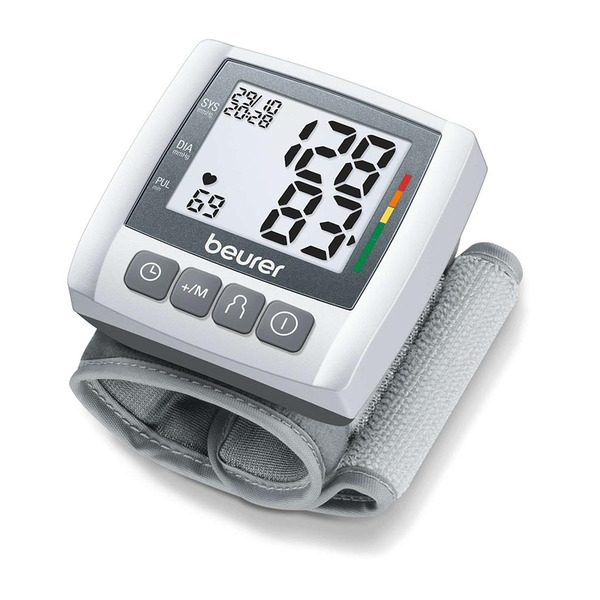 Beurer BC 30 Wrist blood pressure monitor; risk indicator; arrhythmia detection; medical device; circumferences 13.5-19.5 cm; storage bag Изображение