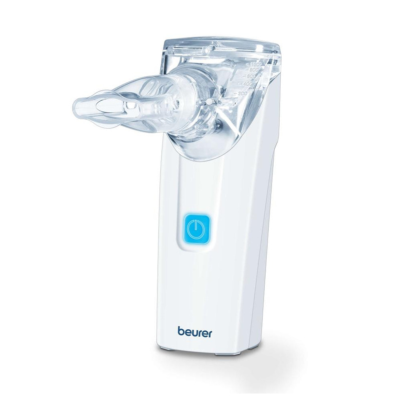 Beurer IH 55 Nebuliser; vibrating membrane technology; mouth piece; adult and children masks; medical device; 45 ° pivoted; self-cleaning function; storage bag