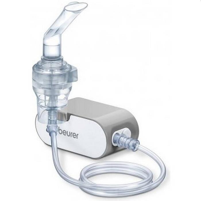 Beurer IH 58 Nebuliser, Compressed air technology, Performance-approx. 0.25 ml/min, Operating pressure/freq.-0.25-0.5 bar, Particle size (MMAD)-4,12 µm, Accessories: atomizer, mouth & nose