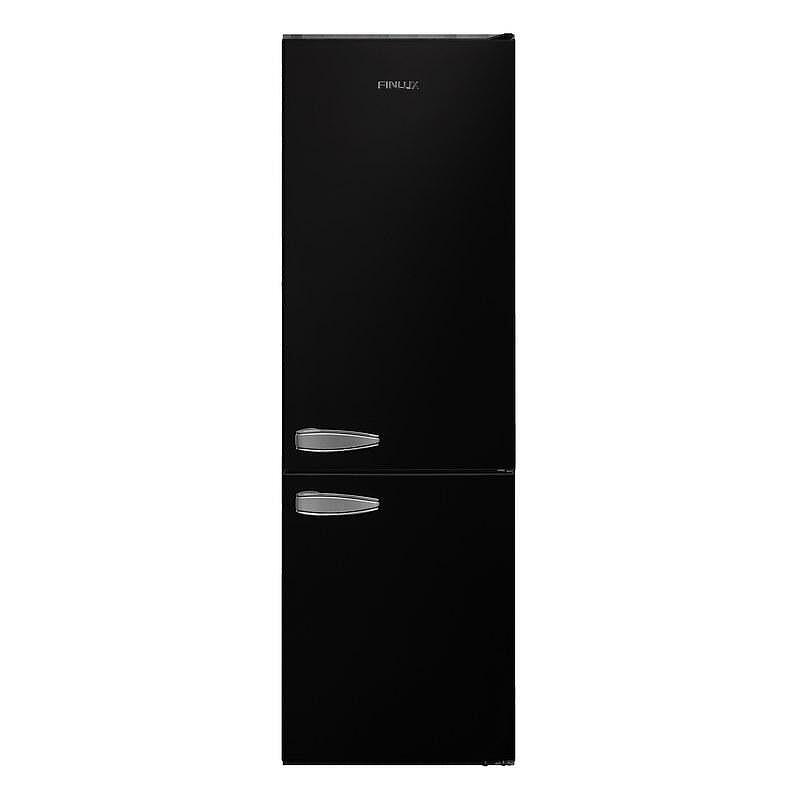 Хладилник с фризер Finlux FXCA 3133 RETRO BLACK*** , 268 l, F , Статична , Черен Изображение