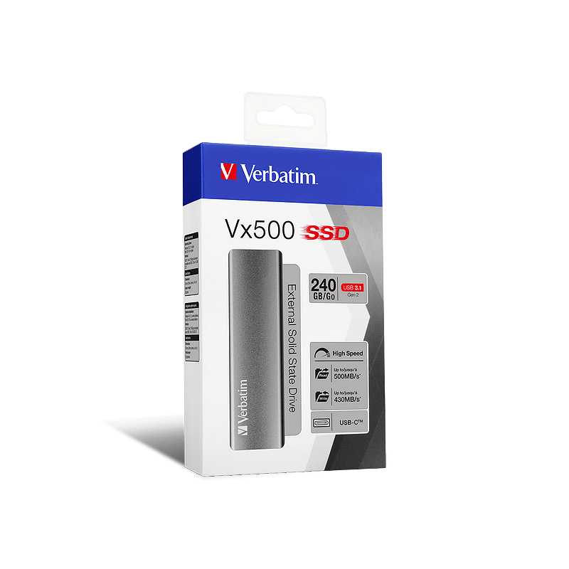 Външен хард диск Verbatim Vx500 SSD 240GB