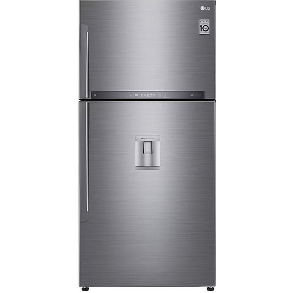 Хладилник с горна камера LG GTF916PZPYD , 592 l, E , No Frost , Инокс Изображение