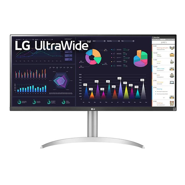 LG 34WQ650-W, 34" UltraWide AG, IPS Panel, 5ms, 1ms MBR, 1000:1, 400 cd/m2, 21:9, 2560x1080, HDR 400, sRGB over 99% , Radeon FreeSync, 75Hz, HDMI, DisplayPort, USB Type-C, Tilt, Height Изображение