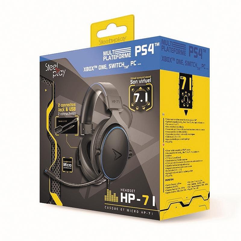 Слушалки с микрофон SteelPlay HP71 7.1 Virtual Sound (MULTI) , OVER-EAR Изображение
