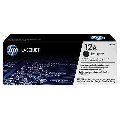 HP 12A Black LaserJet Toner Cartridge Изображение