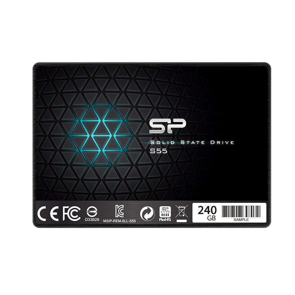Solid State Drive (SSD) SILICON POWER S55, 2.5", 240 GB, SATA3 Изображение