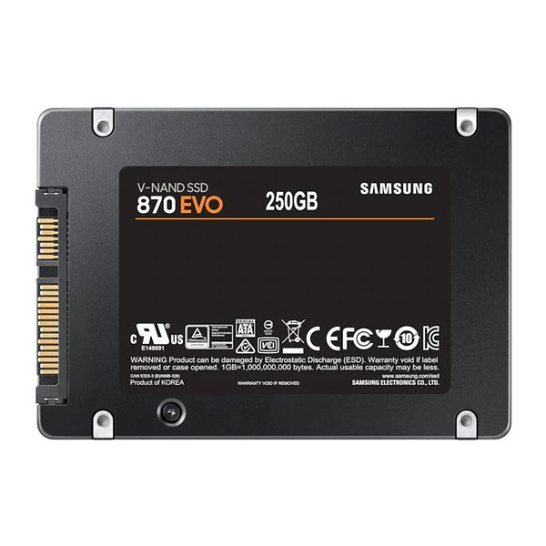 Solid State Drive (SSD) SAMSUNG 870 EVO SATA 2.5”, 250GB, SATA 6 Gb/s, MZ-77E250B/EU Изображение