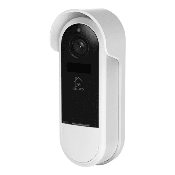 Смарт звънец с камера DELTACO SH-DB02, 1080p, WiFi 2.4GHz, IR 5m, microSD, Бяла Изображение