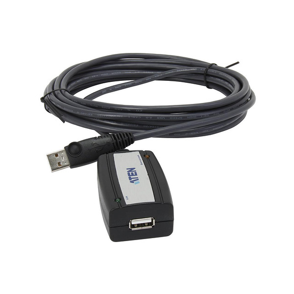Удължителен кабел ATEN UE250, USB-A мъжко - USB-A женско , 5 м, USB 2.0, Черен Изображение