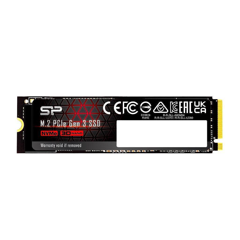 Solid State Drive (SSD) Silicon Power UD80 M.2-2280 PCIe Gen 3x4 NVMe 500GB Изображение