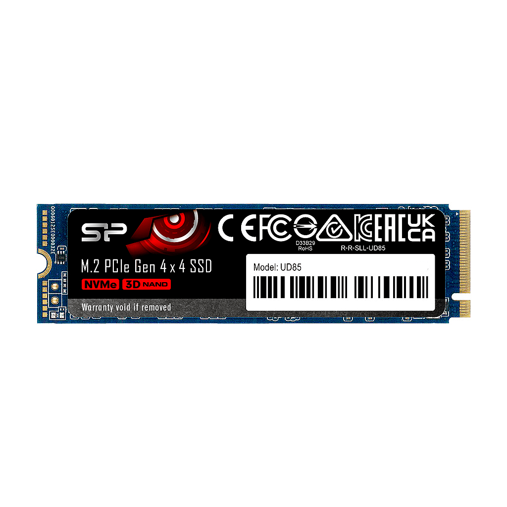 Solid State Drive (SSD) Silicon Power UD85, M.2-2280, PCIe Gen 4x4, NVMe, 500GB Изображение