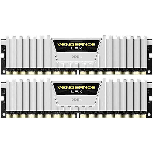 Памет Corsair Vengeance LPX White, 32GB(2x16GB), DDR4, PC4-25600 3200MHz, CL16, CMK32GX4M2E3200C16W Изображение