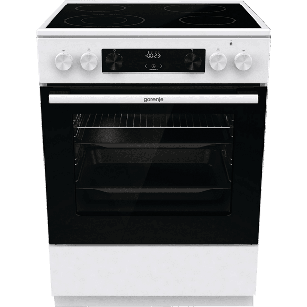 Готварска печка (ток) Gorenje GECS6C70WC , Керамични , Бял Изображение