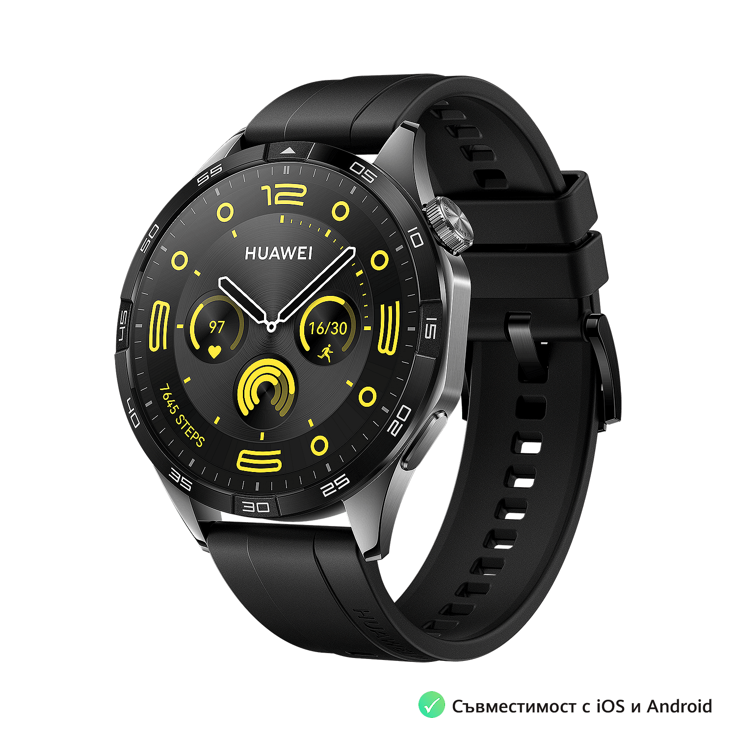 Смарт часовник Huawei WATCH GT 4 Phoinix BLACK 46mm B19F 55020BGS , 1.43 Изображение