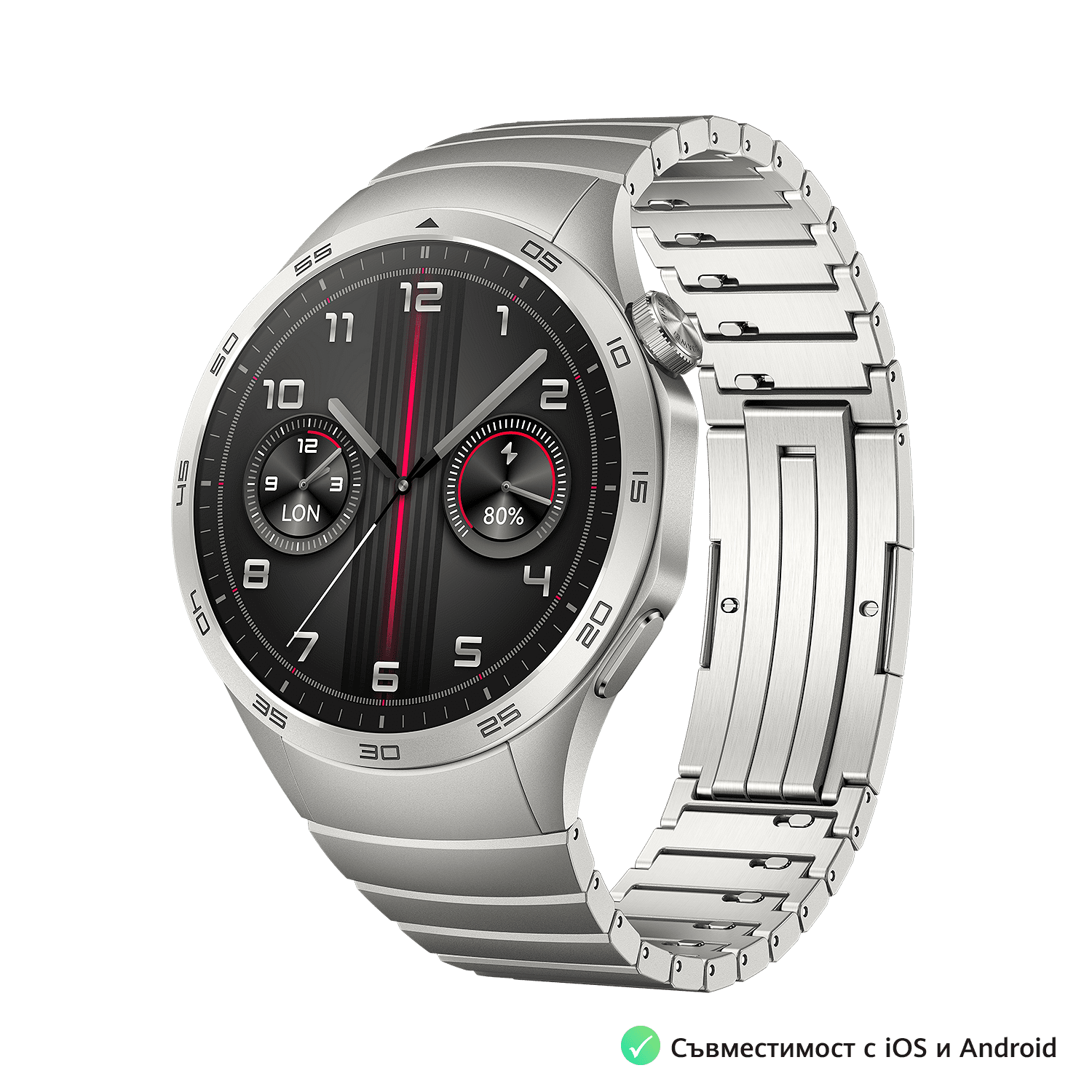Смарт часовник Huawei WATCH GT 4 Phoinix GRAY 46mm B19M 55020BGU , 1.43